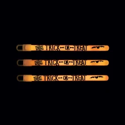 Trick-Or-Treat Print Glow Sticks - 12 Pc.