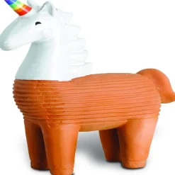 Unicorn With Rainbow Horn Chia Pet Decorative Planter