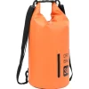 Vidaxl Dry Bag With Zipper Orange 7.9 Gal Pvc