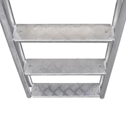 Vidaxl 4-Step Dock/Pool Ladder Aluminum 65.7
