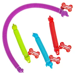 Wiener Dog Expanding Tube Toy Valentine Exchanges With Card For 12