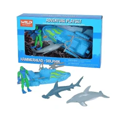 Wild Republic Adventure Box Set Shark Toys
