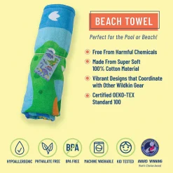 Wildkin Dinosaur Land 100% Cotton Beach Towel