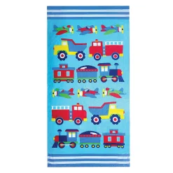 Wildkin Trains, Planes & Trucks 100% Cotton Beach Towel