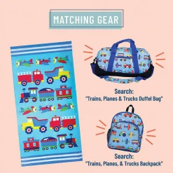 Wildkin Trains, Planes & Trucks 100% Cotton Beach Towel