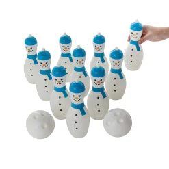 Winter Snowman Bowling Game