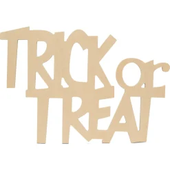 Woodpeckers Crafts, Diy Unfinished Wood 17" Trick Or Treat Cutouts, Pack Of 3